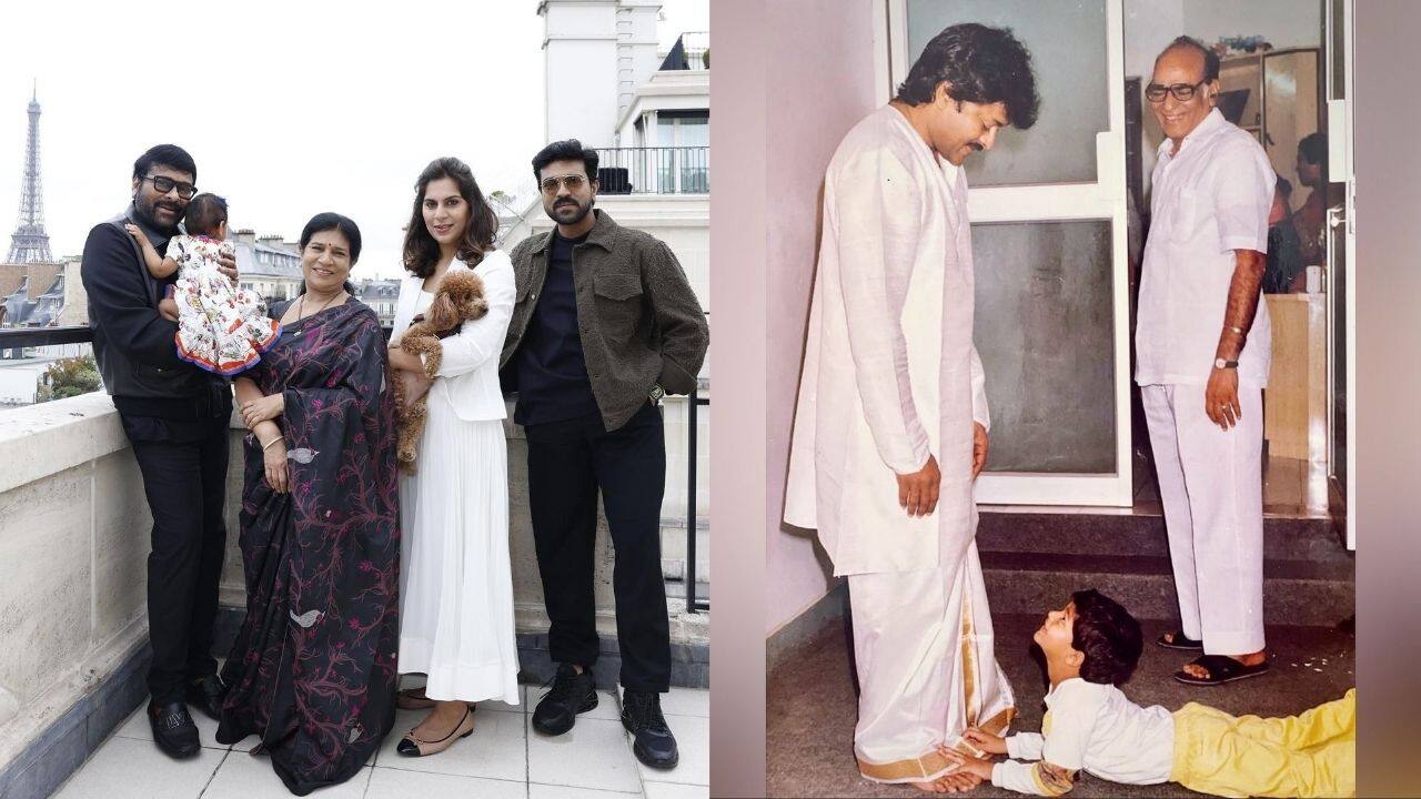 Chiranjeevi’s son Ram Charan, daughter-in-law Upasana share lovely messages for the megastar