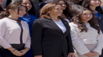 Harris ends DNC with nomination (X: VP)