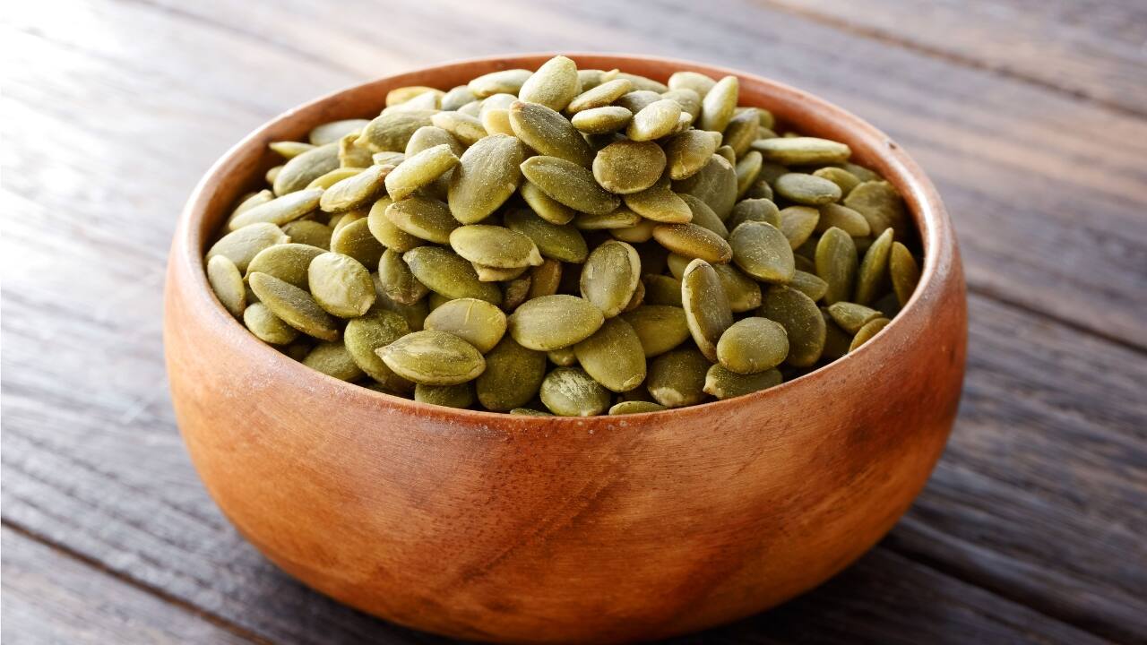 Pumpkin Seeds Pumpkin seeds are loaded with antioxidants and essential nutrients like magnesium, iron, zinc, and copper, all vital for brain health. Magnesium supports learning and memory, zinc is essential for nerve signalling, iron is critical for cognitive function, and copper helps control nerve signals. These nutrients collectively promote brain health and protect against neurodegeneration. (Image: Canva)