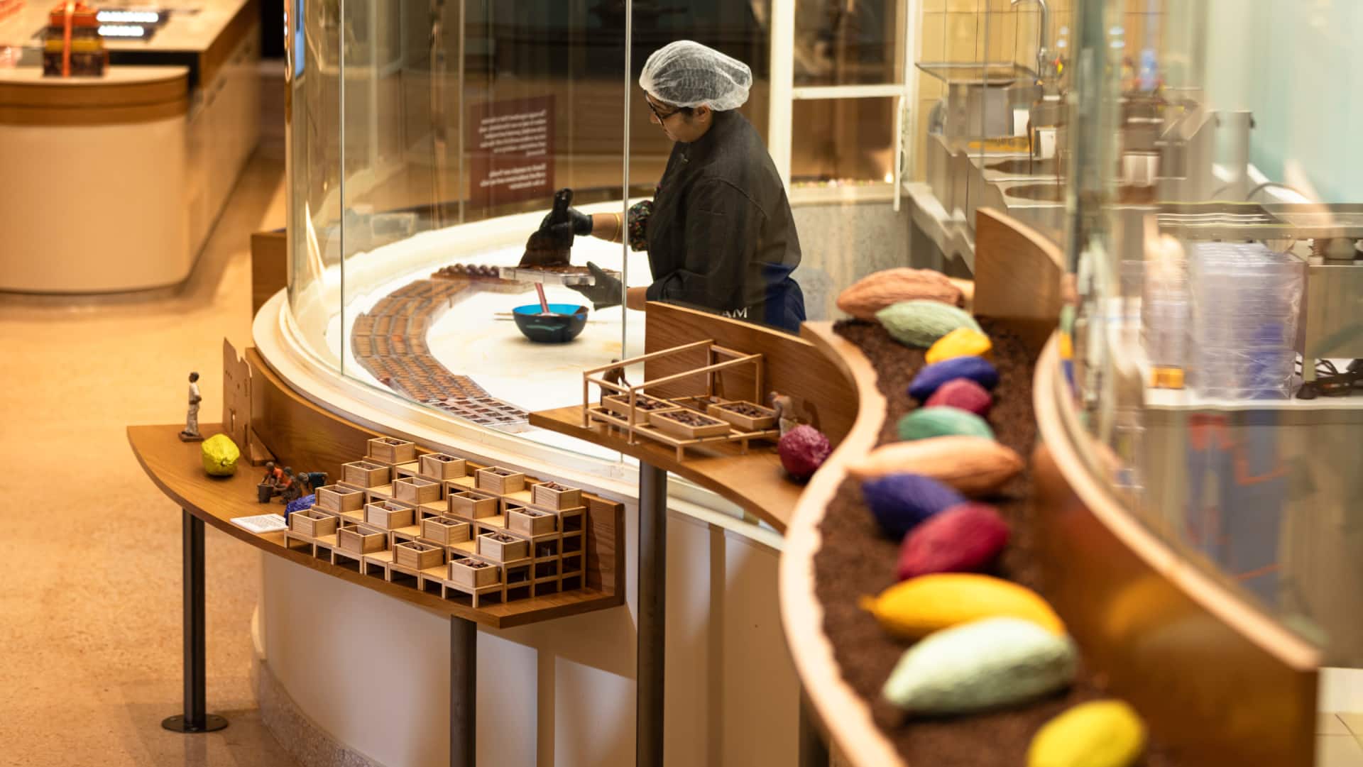 A chef working at the Manam Chocolate Karkhana in Hyderabad. (Image courtesy Manam)