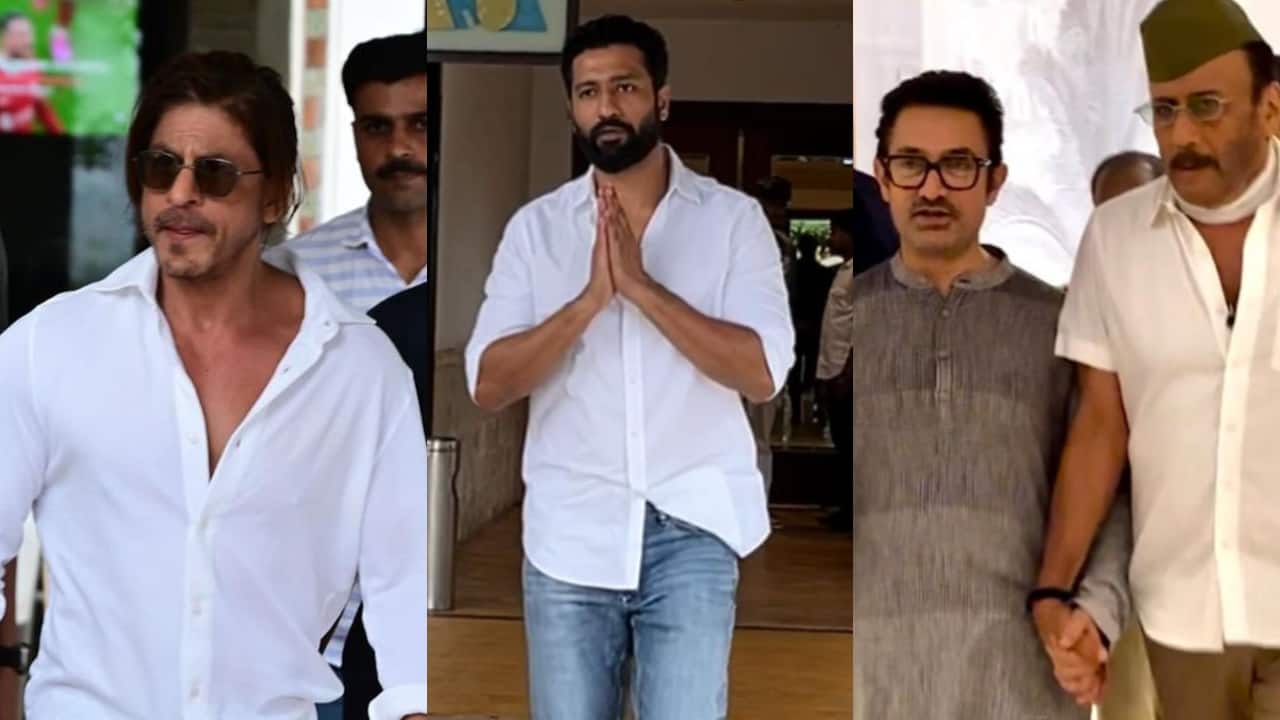 Shah Rukh Khan, Aamir Khan, Vicky Kaushal arrive at senior photojournalist Pradeep Bandekar's prayer meet