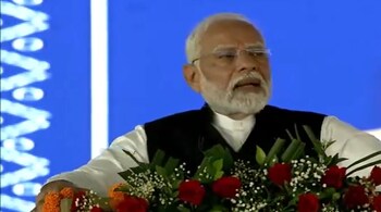 PM Modi pointed to the success of the "Lakhpati Didi" initiative, which aims to ensure women earn an annual income of more than Rs 1 lakh, and described the milestone of over one crore women benefitting from the scheme.