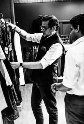 Fashion designer Raghavendra Rathore at his store.