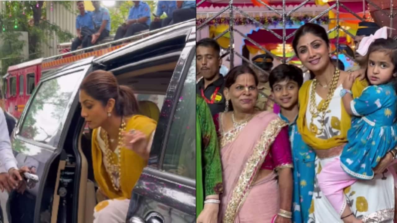 Shilpa Shetty goes barefoot to ISKCON temple along with family on Janmashtami 2024