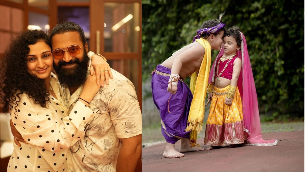 The Family Man Rishab Shetty celebrates Janmashtami with wife and kids! Shares adorable pictures!