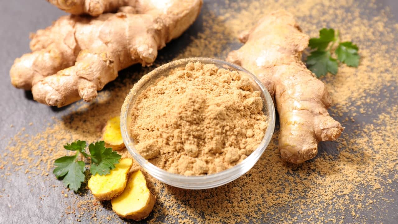 Ginger: Known for its anti-nausea properties, ginger can help alleviate migraine-associated nausea. Its natural anti-inflammatory effects also make it a useful addition to a migraine-friendly diet. (Image: Canva)