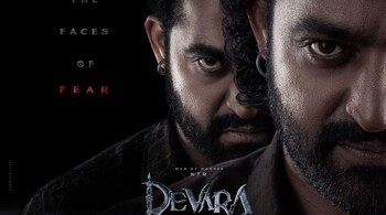 The makers unveiled the poster today in which Jr NTR can be seen in two fierce looks.