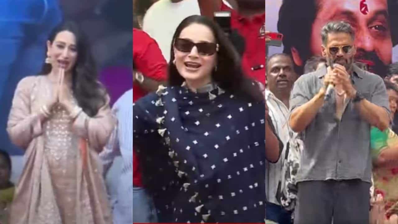 Bollywood stars Karisma Kapoor, Amisha Patel, Suniel Shetty, Jackie Shroff and others attend Dahi Handi events in Mumbai, cheer for Govinda