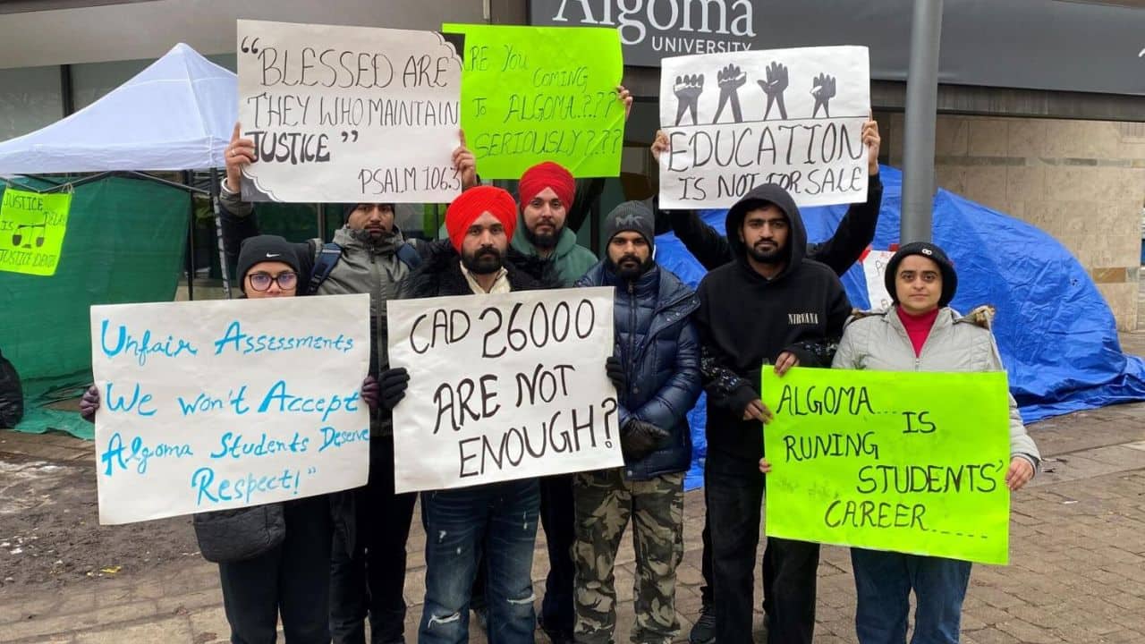 Indian students in Canada protest over immigration policy changes