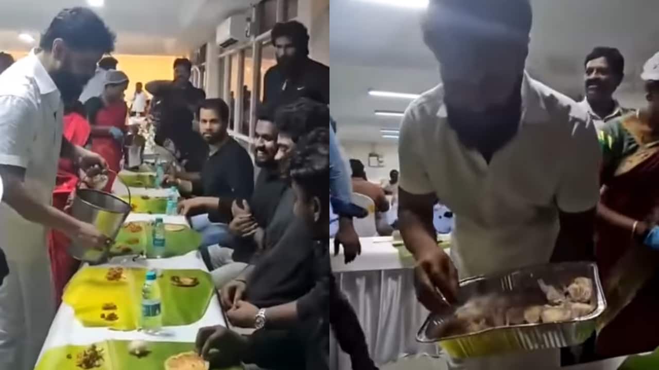 Chiyaan Vikram hosts the most sumptuous feast to Thangalaan team at success bash, dons traditional outfit