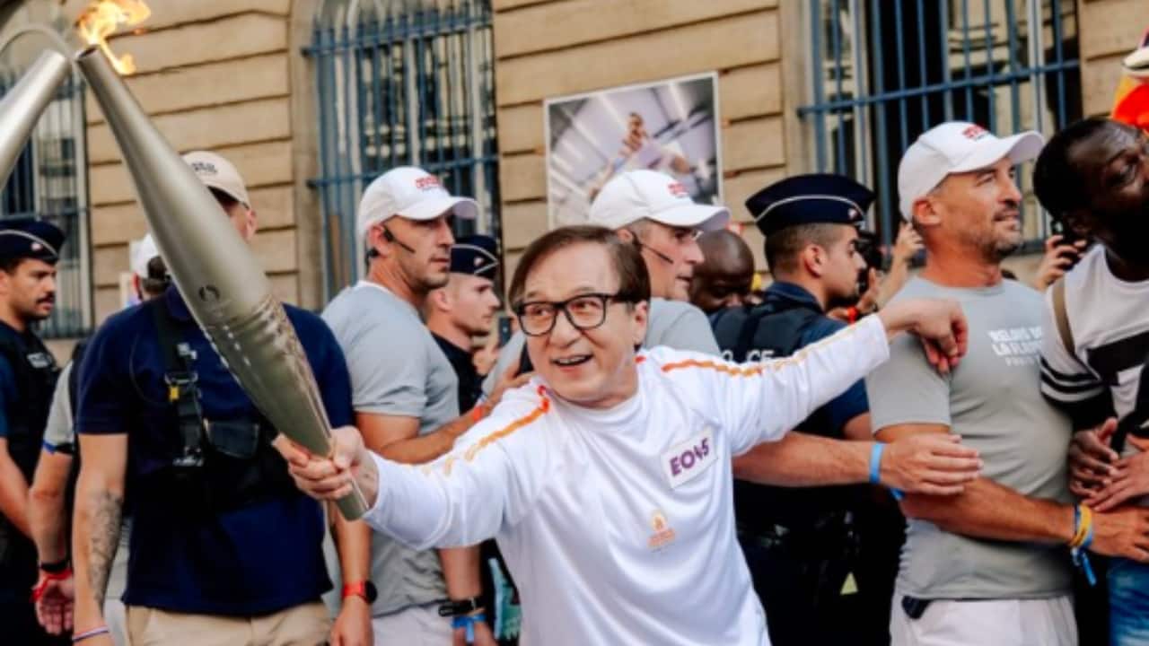 Legendary actor Jackie Chan serves as torchbearer for Paris Paralympics 2024 Legendary actor Jackie Chan serves as torchbearer for Paris Paralympics 2024