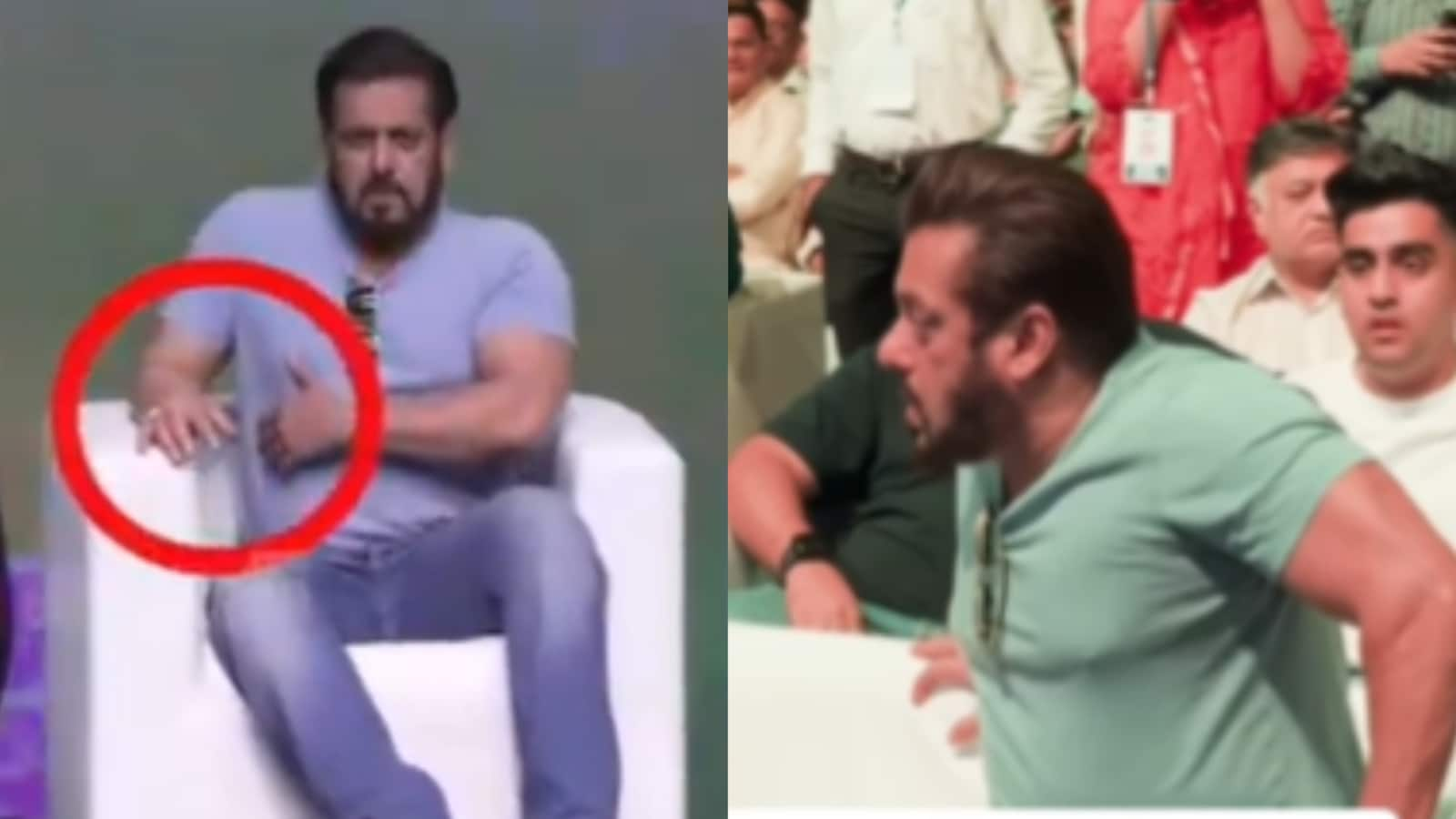 Salman Khan struggles to get up from his seat after rib injury, watch video