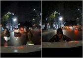 Woman jumps in front of moving car, tries to fake accident in Bengaluru. Dashcam footage goes viral
