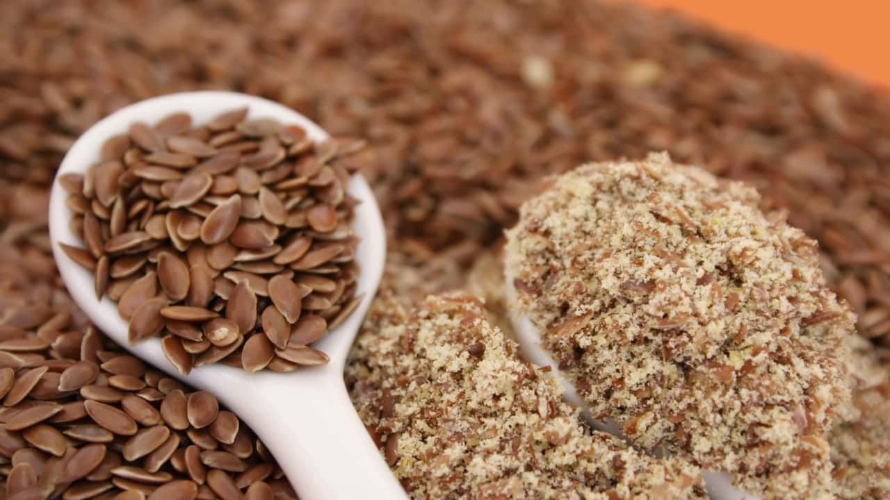 Flaxseeds Adding ground flaxseeds to your diet can relieve constipation due to their high fibre content. Flaxseeds provide both soluble and insoluble fibre, which help improve bowel regularity. Mix ground flaxseeds into smoothies, yoghurt, or oatmeal for a digestive boost and added nutrients. (Image: Canva)