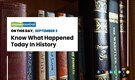 On this day, September 3 - Know what happened today in history