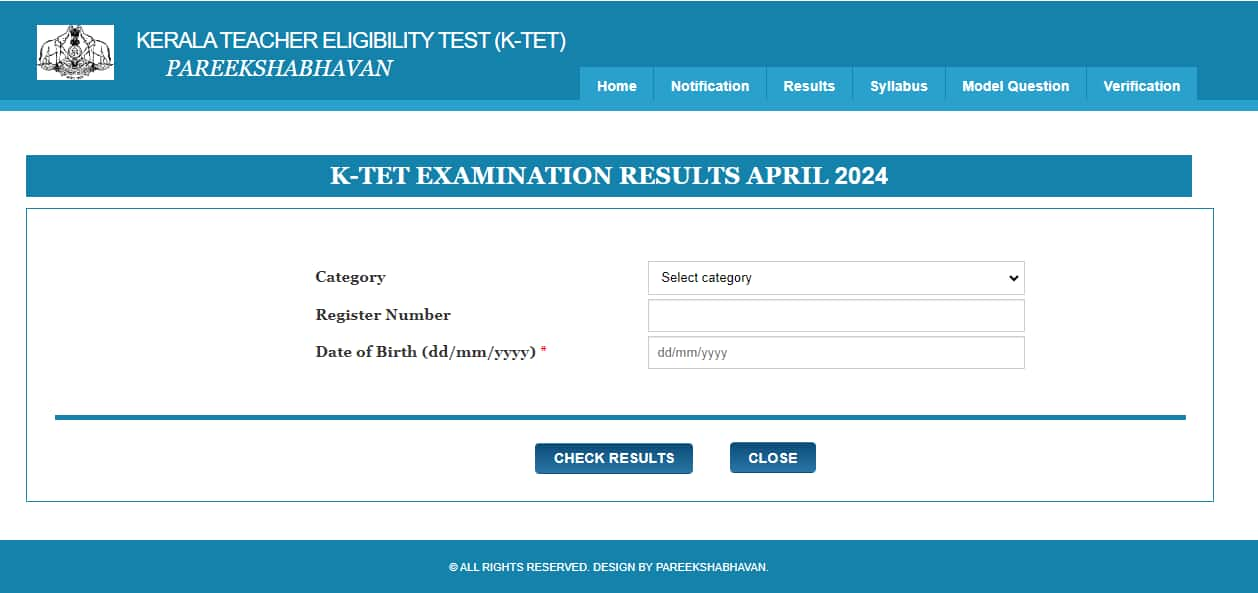 Kerala KTET Result 2025 announced for April exam ktet.kerala.gov.in