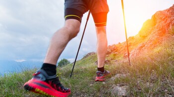 Health benefits of nordic walking: By engaging the upper body along with the lower body, Nordic walking turns a regular walk into a full-body workout. Studies have shown that it can burn up to 40 percent more calories (Image: Canva)