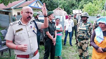 DGP Rajiv Singh visits violence-affected Imphal