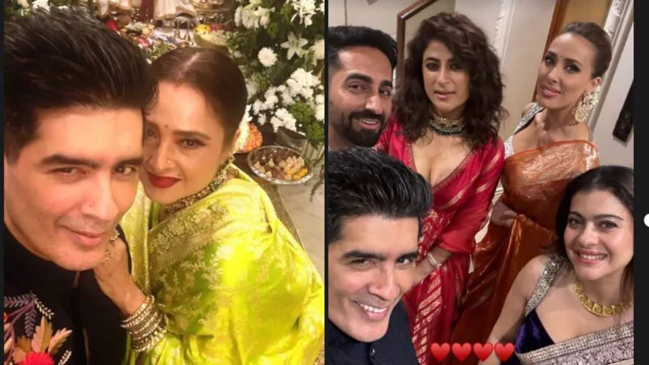 Arjun Kapoor, Rekha, Kiara Advani, Kriti Sanon and others attend Ganesh Chaturthi celebrations at Manish Malohtra’s home, see pics