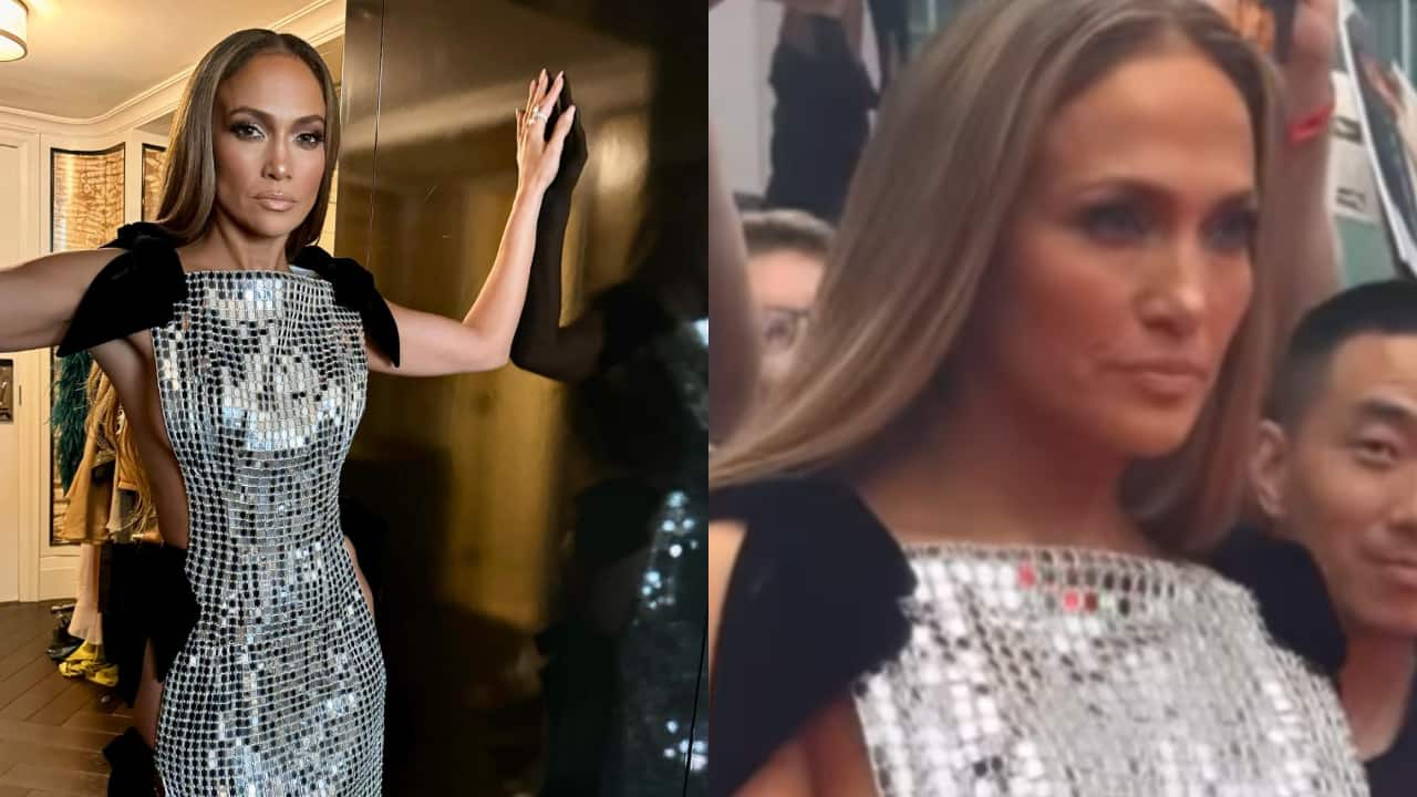Jennifer Lopez grabs eyeballs with her stunning silver slit dress at Unstoppable premiere, fans call it The Revenge Dress