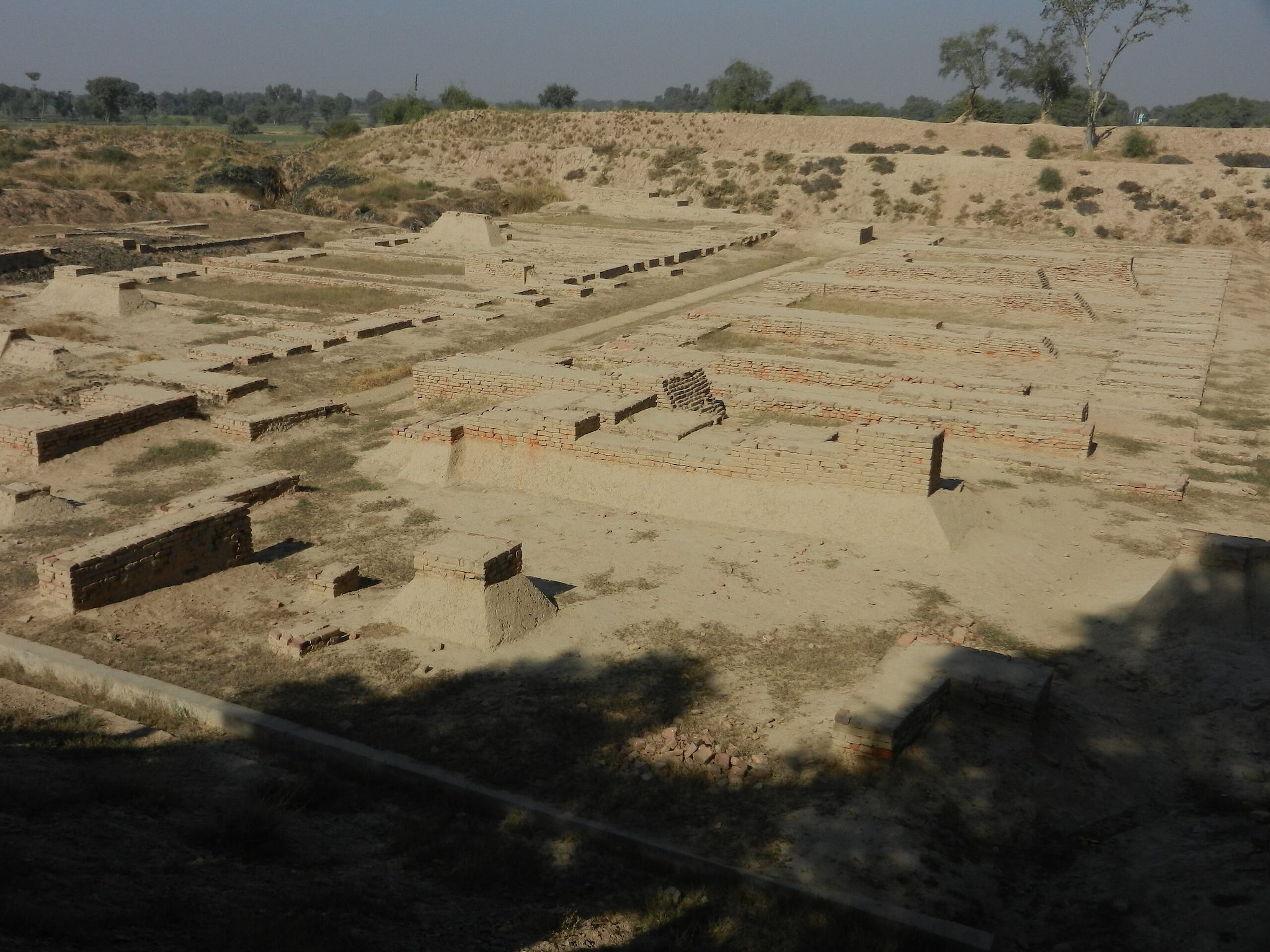View of Granary and Great Hall on Mound F - Archaeological site of Harappa. (Photo credit: Muhammad Bin Naveed via Wikimedia Commons)