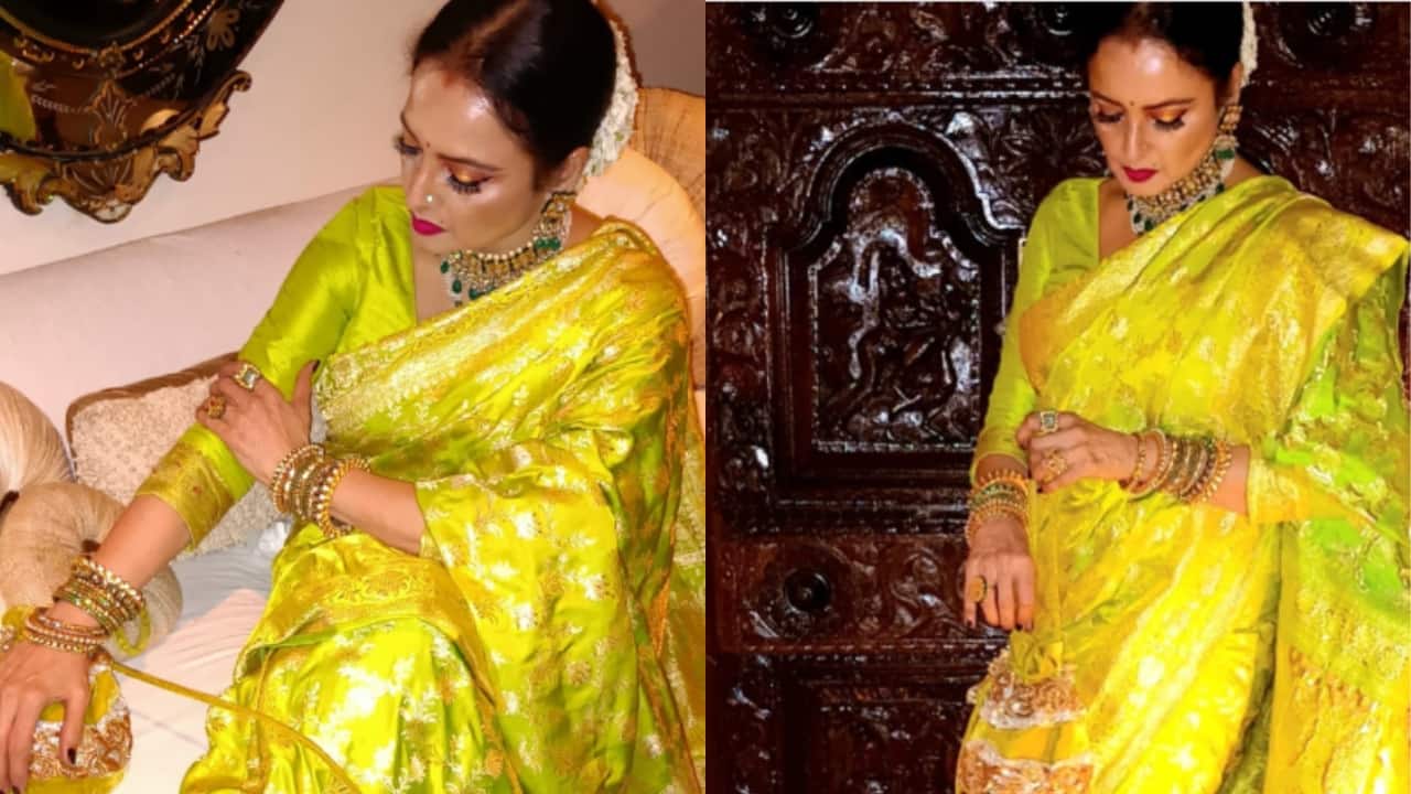 Manish Malhotra celebrates Rekha’s elegance in stunning green Kanjeevaram saree post