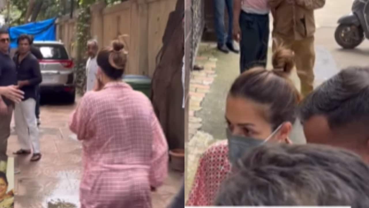 Malaika Arora reaches father Anil Arora's residence in Mumbai, looks shaken