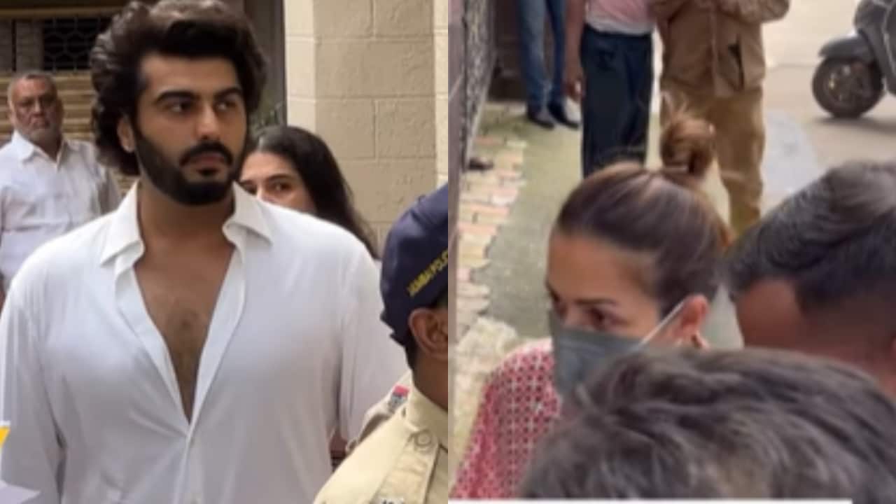 Arjun Kapoor arrives at Anil Arora's Bandra residence to support Malaika Arora
