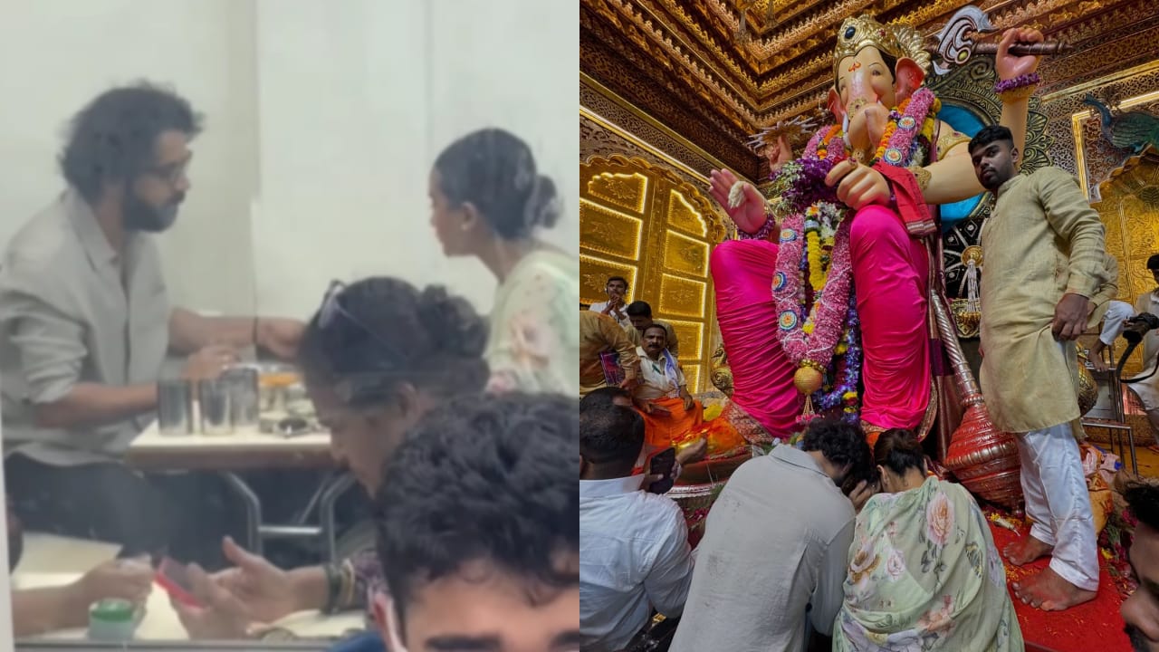 Rajkummar Rao and Patralekhaa seek blessings of Lalbaugcha Raja, enjoy lunch together at a local restaurant