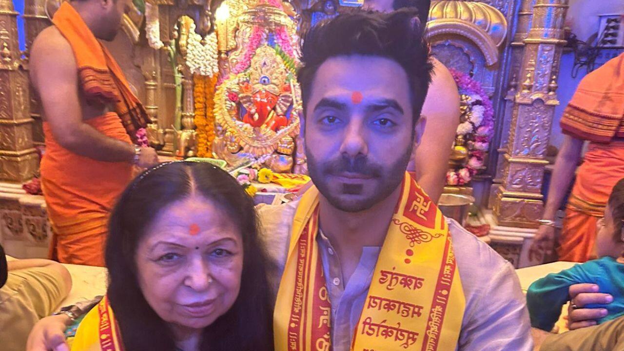 Aparshakti Khurana seeks blessings at Siddhivinayak Temple with his mother ahead of Berlin release
