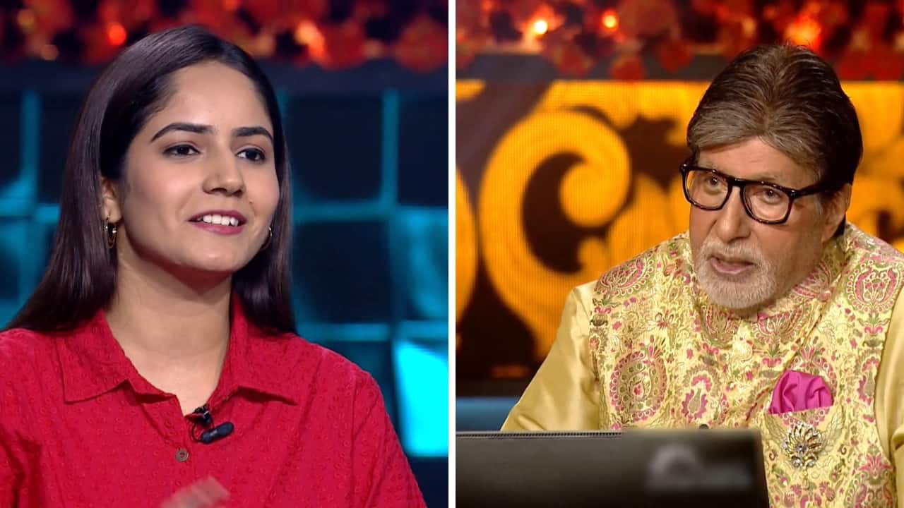 KBC 2024: Contestant Sakshi Panwar praises host Amitabh Bachchan; says ‘You are so handsome can’t take my eyes off you’