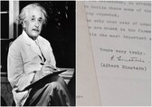 Albert Einstein's letter warning of atomic weapons sold at auction for Rs 32.7 crore