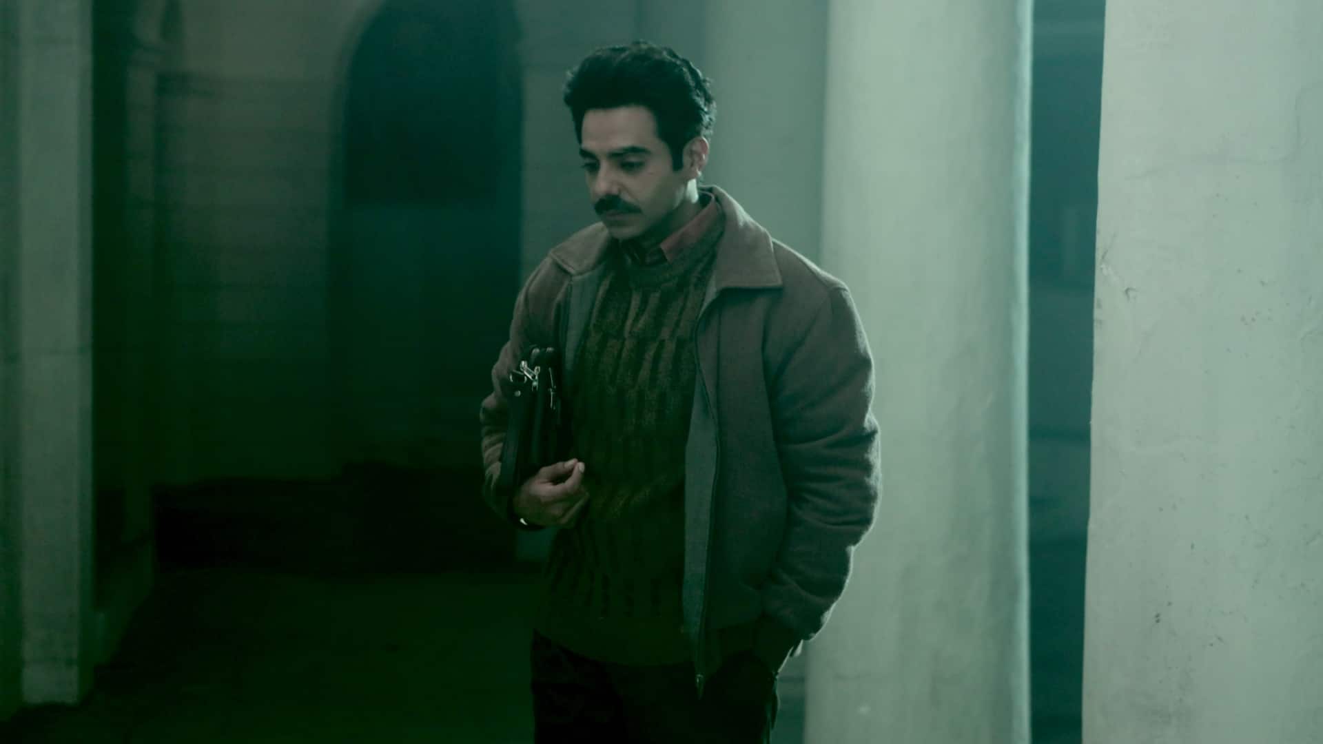 Aparshakti Khurana in 'Berlin', set in November 1993, four years after the Berlin Wall fell on 9 November 1989. (Image courtesy Zee5)