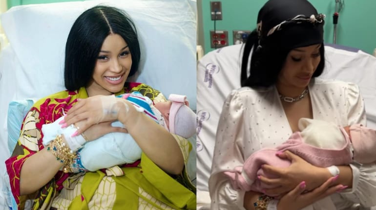 Cardi B and Offset celebrate birth of their third child weeks after filing  for divorce