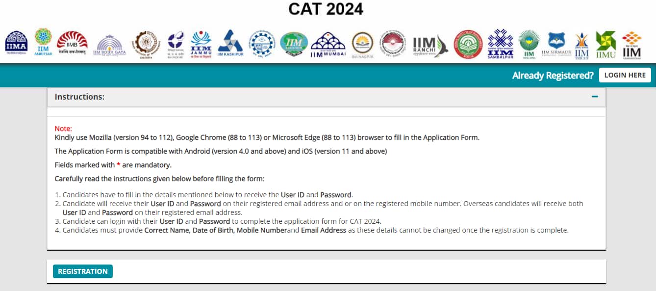 CAT 2024 registration last date today Submit your application by 5 PM