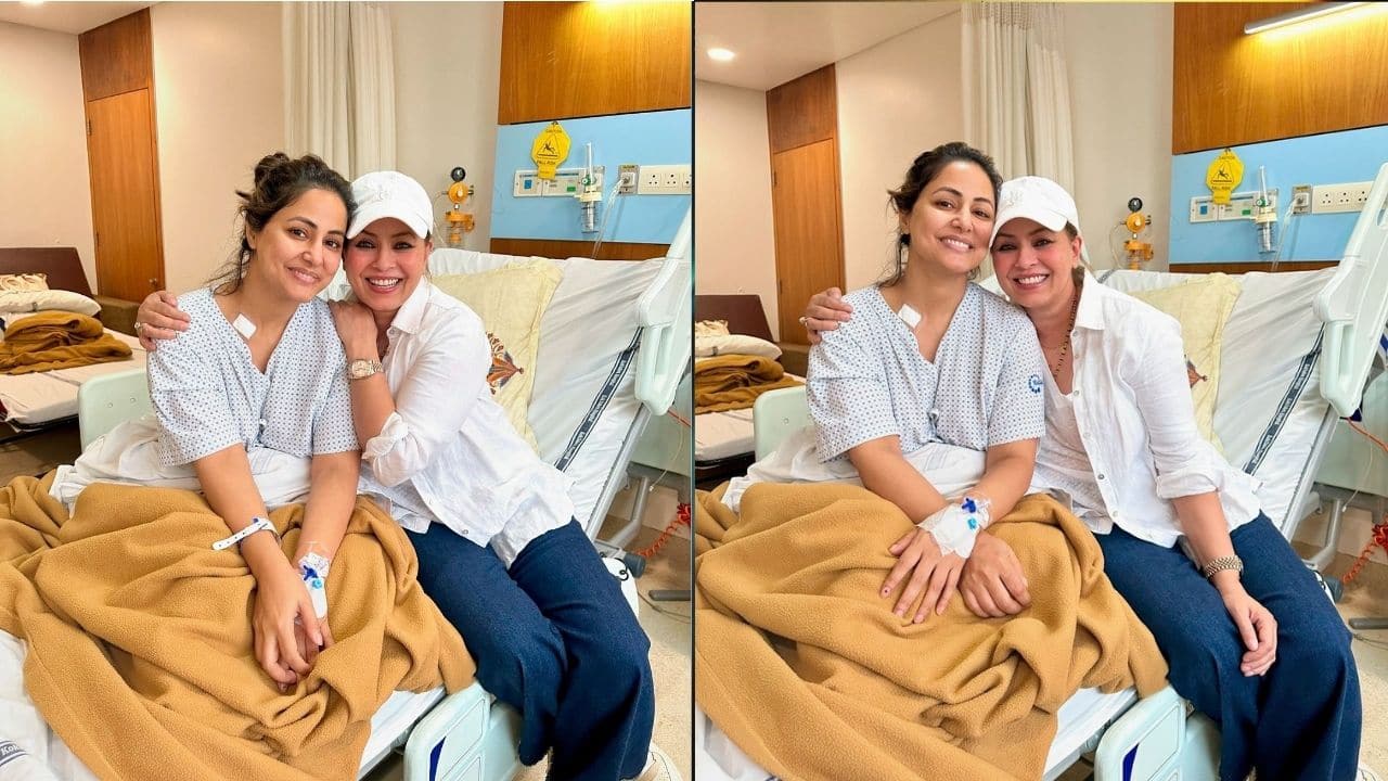 Hina Khan shares pics from her first chemo session when cancer survivor Mahima Chaudhry came to meet her, calls her ‘Hero’ amid Cancer battle