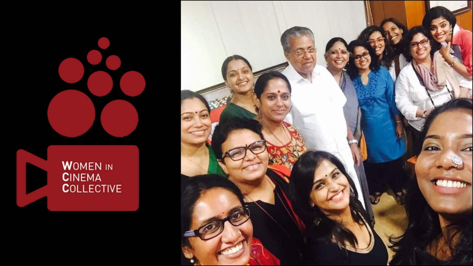 A file photo of the members of Women in Cinema Collective with Kerala Chief Minister Pinarayi Vijayan.