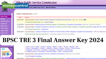 BPSC TRE 3 Final Answer Key 2024