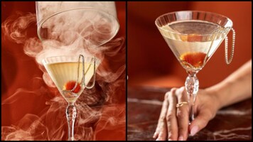 This Rs 11 lakh luxury martini comes with a gold necklace adorned with 150 diamonds