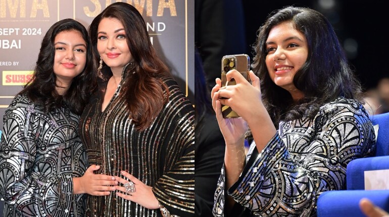 Aishwarya Rai attends SIIMA Awards 2024 in Dubai with her daughter Aaradhya Bachchan, duo enjoys twinning with each other