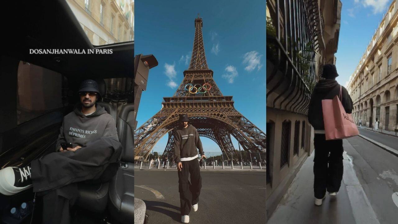 Diljit Dosanjh dances with joy in front of Eiffel Tower during Paris stop on World tour, says 'Dosanjhanwala in Paris'