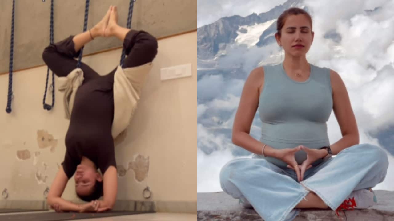 Mom-to-be Sonnalli Seygall performs Shirshasana and set maternity goals, watch video