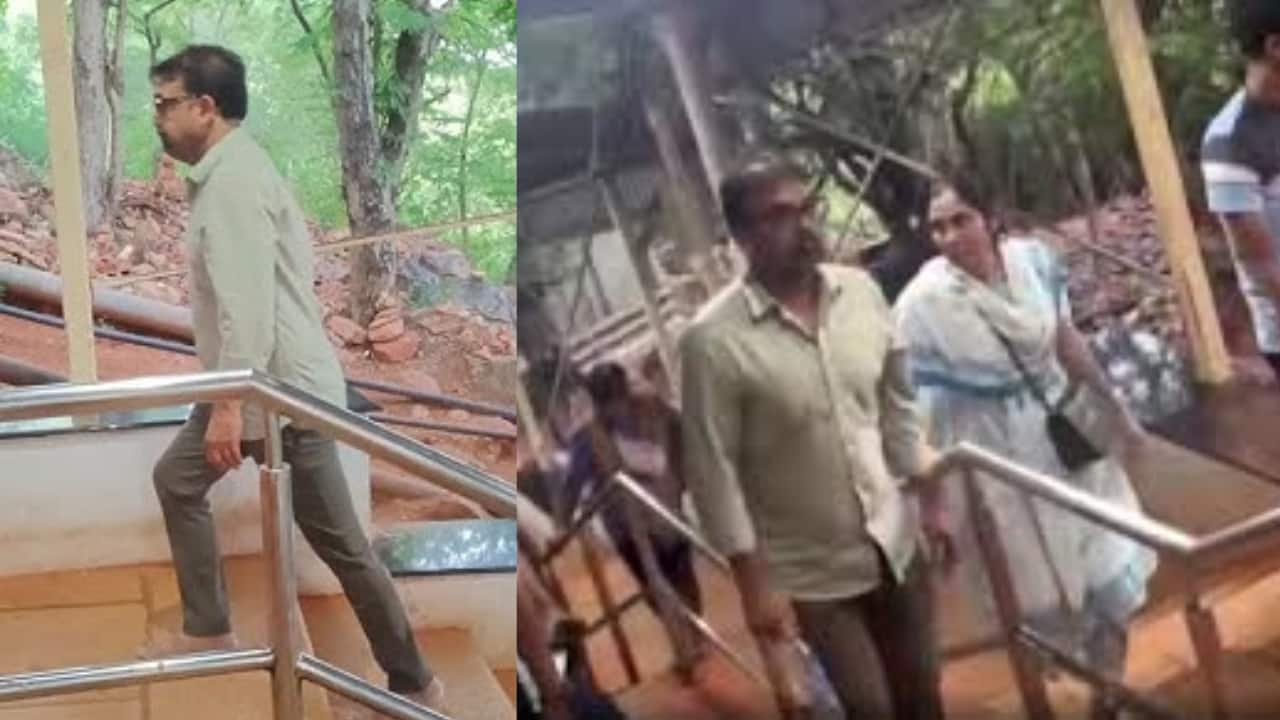 Devara director Koratala Siva climbs the sacred steps of Tirumala to seek blessings  ahead of Jr NTR and Janhvi Kapoor starrer
