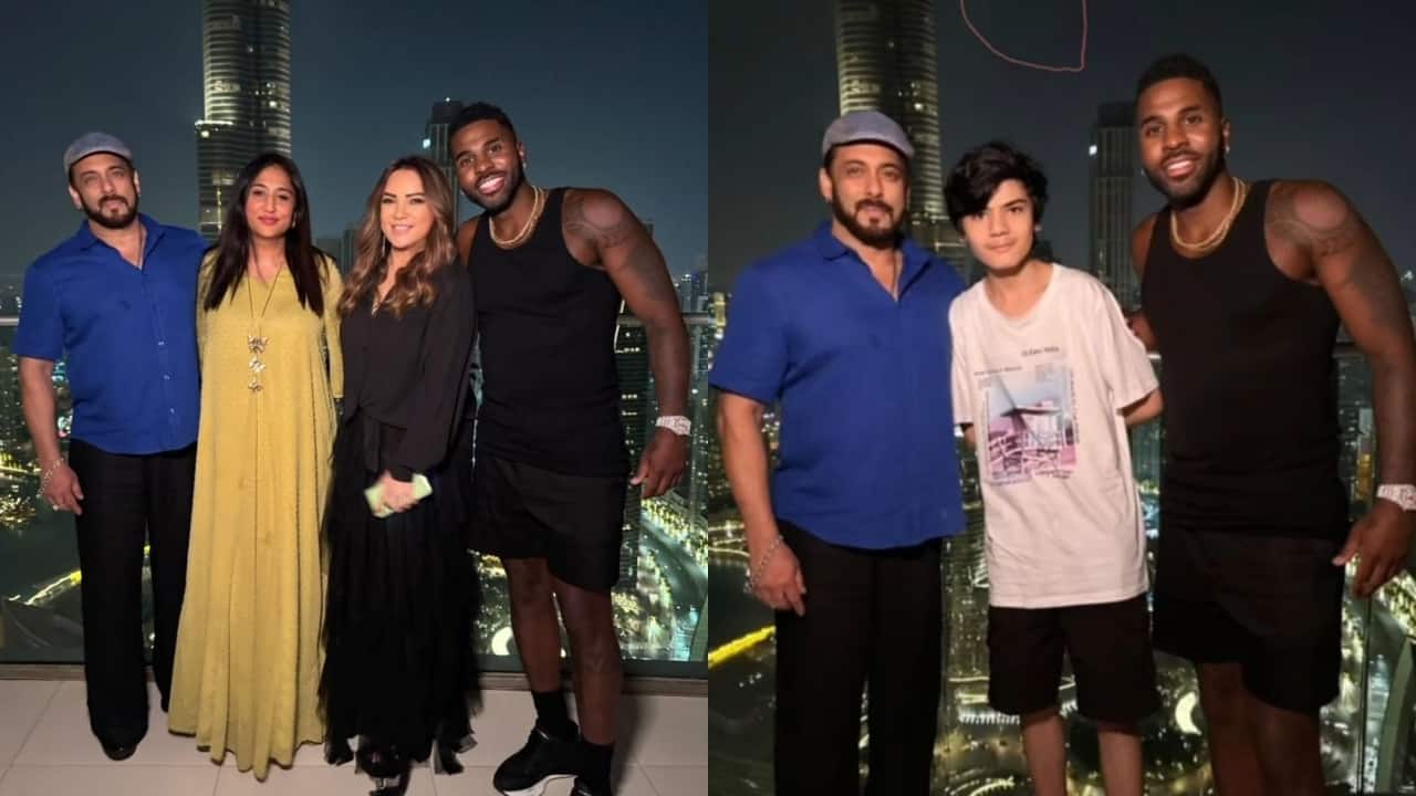 Salman Khan and Jason Derulo pose by Burj Khalifa in viral photos, see pics