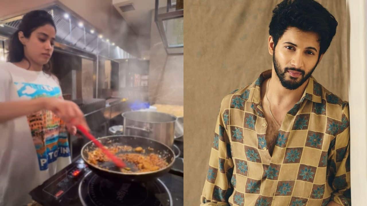 Janhvi Kapoor makes healthy "zero Kcals" pasta for Sunny Sanskari Ki Tulsi Kumari co-actor Rohit Saraf