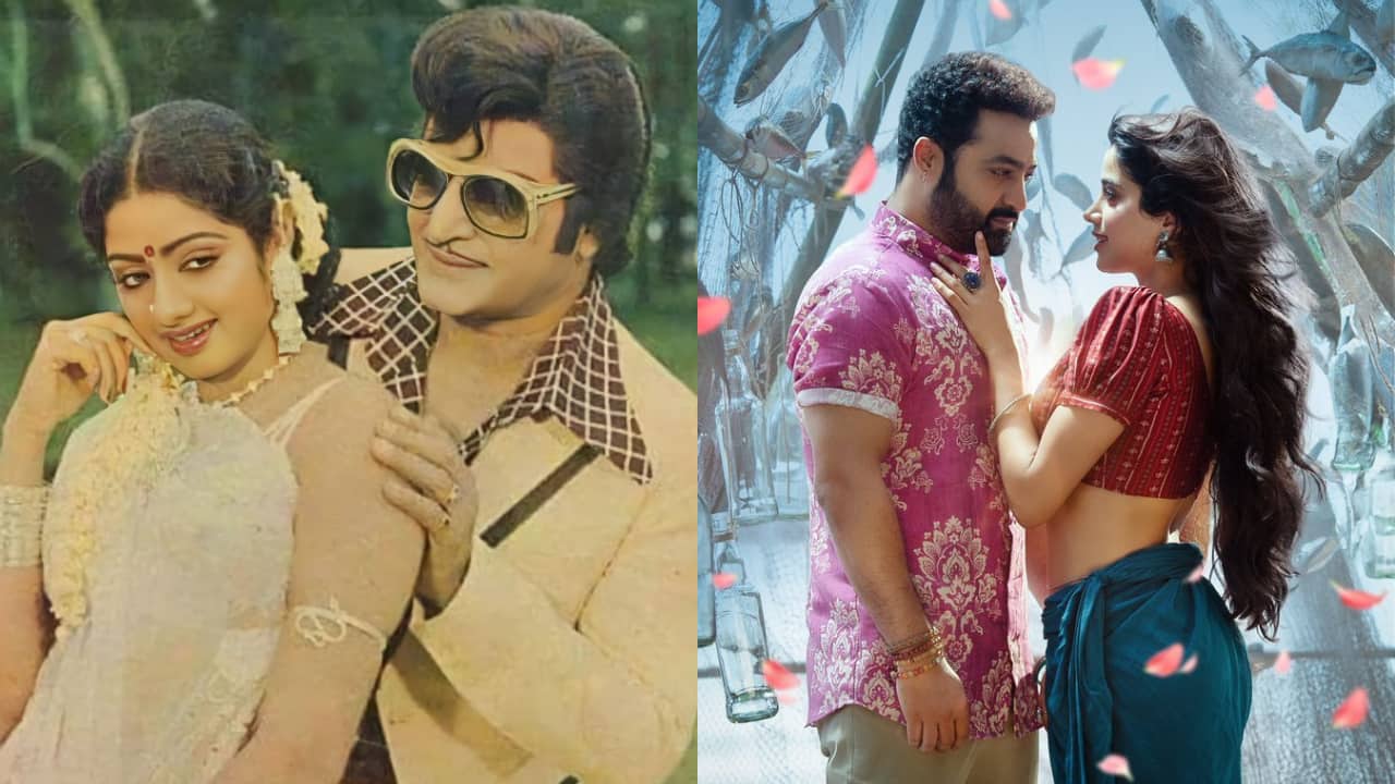 When Janhvi Kapoor's mom Sridevi romanced Jr NTR's grandfather NT Rama Rao, netizens say "chemistry across generations"