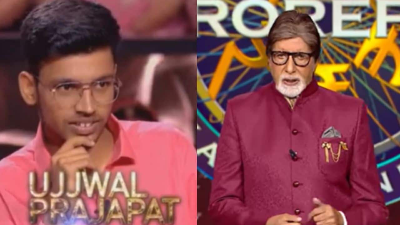 KBC 16: Host Amitabh Bachchan applauds contestant Ujjwal Prajapat answers Rs 50 lakh question without help of any lifeline