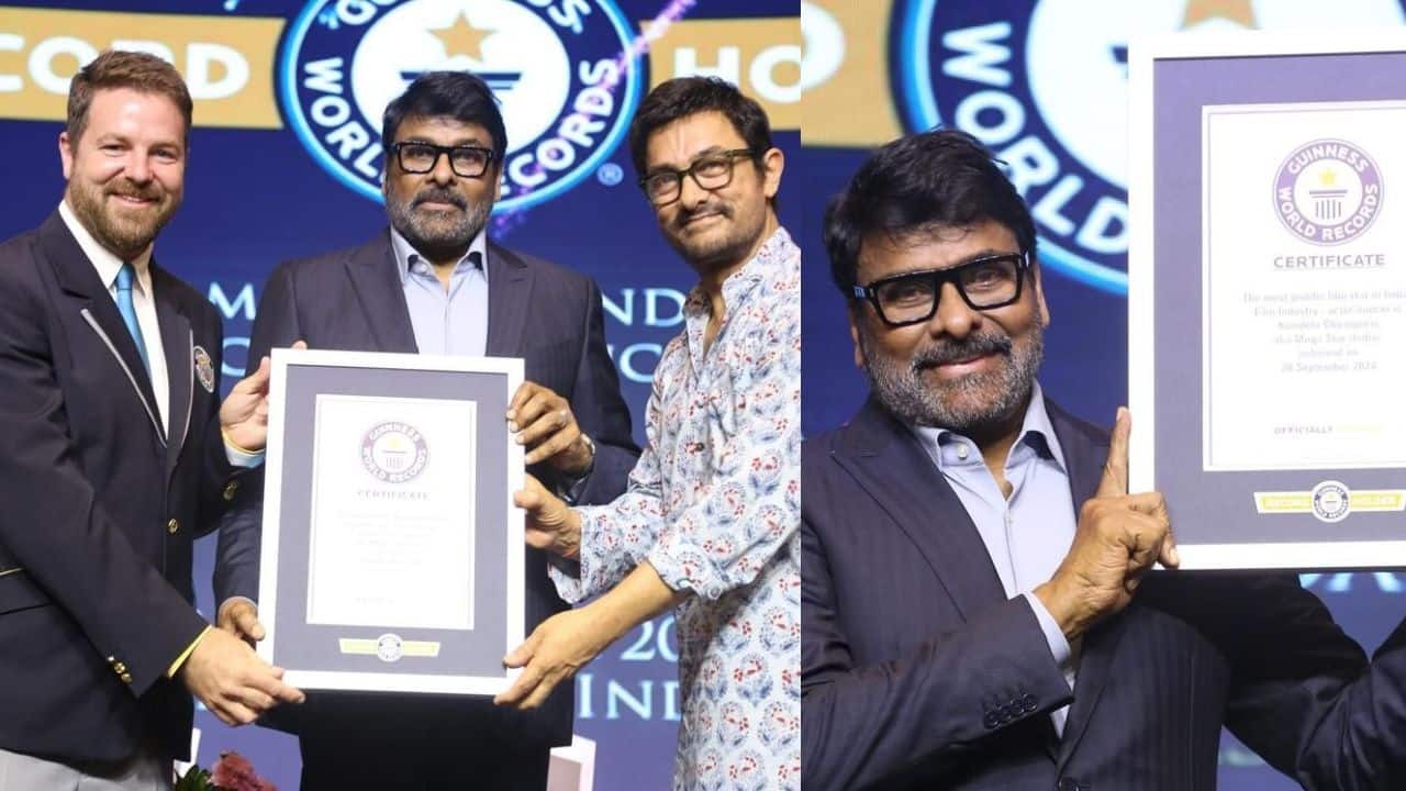 Ram Charan wishes Chiranjeevi as he honoured with Guinness Record as Most Prolific Film Star in Indian Cinema
