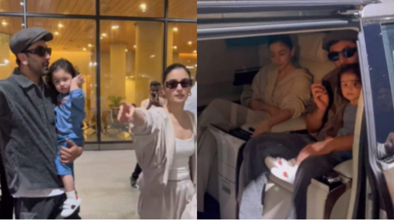 Alia Bhatt, Ranbir Kapoor, mom-in-law Neetu Kapoor are back from Paris, baby Raha looks sleepy