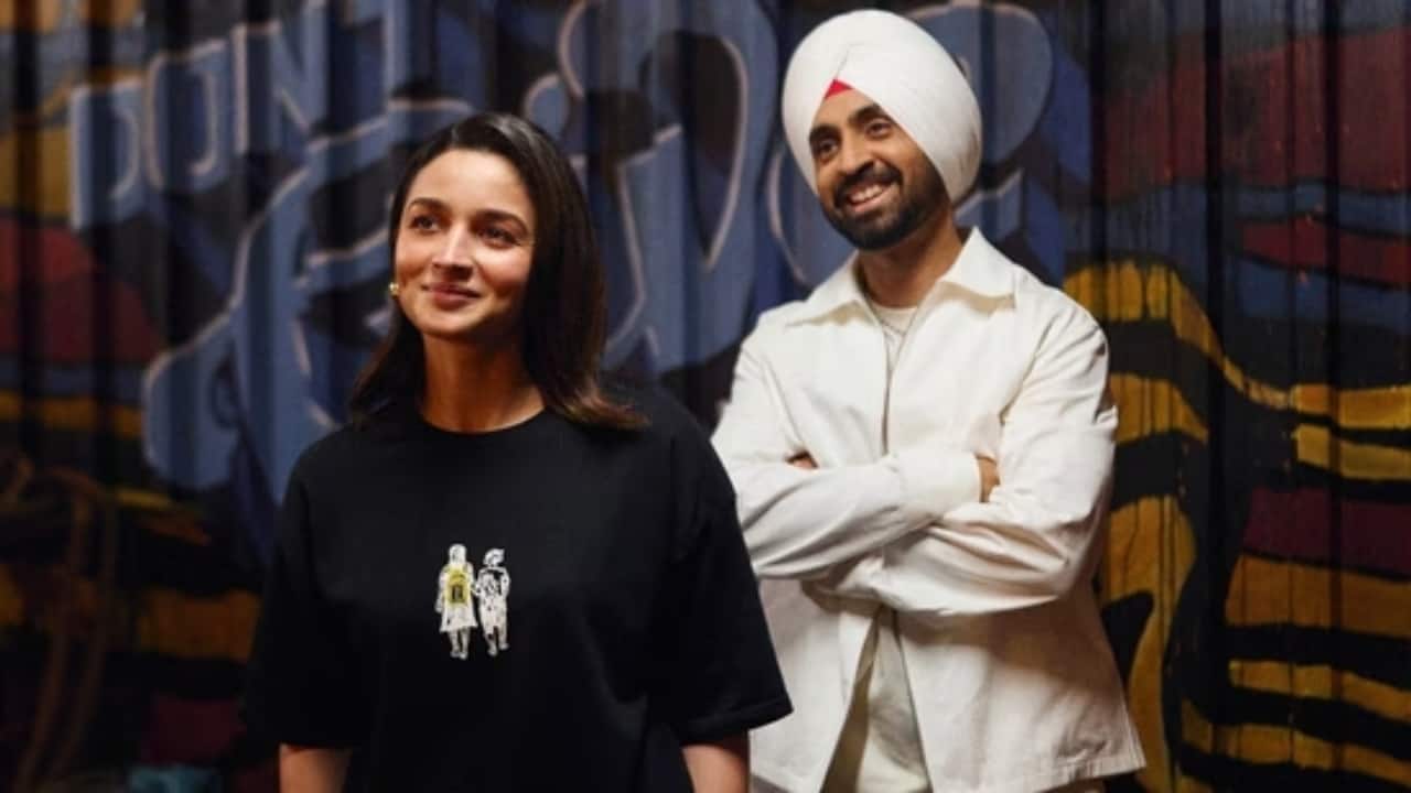Alia Bhatt can't stop laughing as Diljit Dosanjh hilariously dubs her lines in BTS vlog of Jigra’s Chal Kudiye song